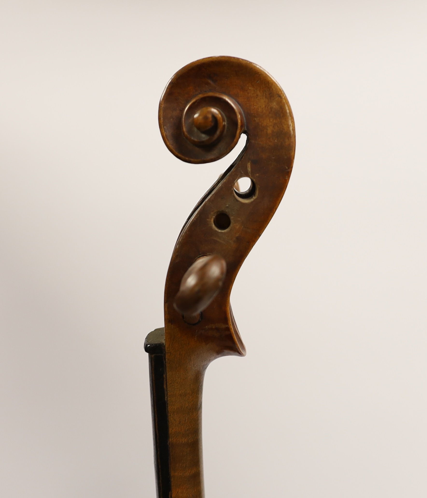 A German Stradivarius style violin, late 19th century, cased